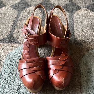 Vintage style Anthropologie sling backs